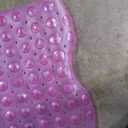 Non Slip Bath Mat - 40 x 16 Inch Extra Long PVC Tub Mat with Suction Cups | Machine Washable