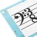 GALPADA 80pcs Music Note Flashcards for Double Sided Learning Cards for Piano Violin More Durable Teaching Supplies to Enhance Music Education Note Identification