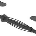 Paper Towel Holder Under Cabinet, Single Hand Operable Roll Holder with Damping Effect,No Drilling or Wall Mounted SUS304 Stainless Steel for Kitchen Bathroom (Matte Black)