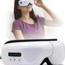 Eye Massager with Heat & Compression, 5 Massage Modes, Bluetooth Music, Foldable Massager for Eye Strain Relief, Relaxation & Better Sleep, Heated Eye Mask, Migraine Relief Device, Gifts for Women/Men