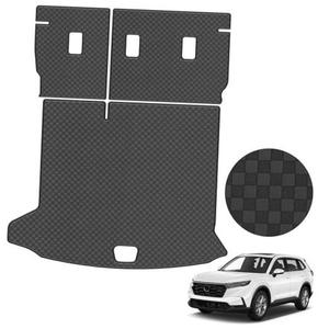 Trunk Liner & Backrest Mat Compatible with 2019-2024 2025 Cadillac BLACK-SMALL