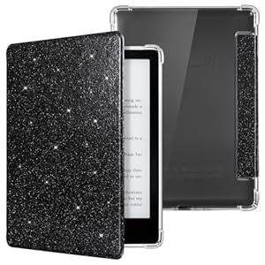 CoBak Case for Kindle Paperwhite (6.8" 11th Generation 2021 Released) & Paperwhite Signature Edition- New PU Leather Cover and Clear Soft Silicone Back Cover with Auto Sleep Wake Feature (A-Sage Green)