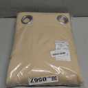 NICETOWN Weighted Outdoor Curtains for Patio Waterproof 84 inches Long 2 Panels, Windproof Drapes Top & Bottom Grommets, Thermal Insulated Blinds Keep Privacy for Yard/Porch, Biscotti Beige, 52" Wide