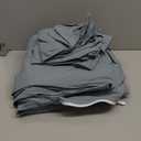 Bedsure 100% Washed Cotton Duvet Cover Queen Size - Dusty Blue Minimalist Cotton Bedding Linen Like for All Seasons - GentleSoft Plain Simple Duvet Cover, 3 Pieces (Dusty Blue, Queen, 90"x90")