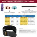 Trilancer Elastic Cinch Straps with Anti-Slip Strips, 12 "x 2"(8 Pack) Heavy Duty Multipurpose Hook and Loop Straps for Extension Cords, Cables, Ropes, Hoses, Bike, Pant Garters