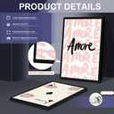 Trendy Leopard Wall Art Set of 3, Pink Preppy Y2K Cheetah Prints Wall Decor Paintings, Funky Lucky Girl Amore Aesthetic Posters Pictures for Living Room Bedroom Dorm Decor 16x24 Inch Wood Framed, 24L" x 16W"