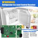 W10898445 W10870822 Refrigerator Ice Level Control Emitter and Receiver Light Panel Complete Replacement Kit Suitable for Whirlpool Refrigerator Models AP6037913 PS11769410 W10518658