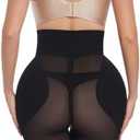 Hip Pads Shapewear Shorts for Women Curvy Hip Enhancer Booty Pads, All-Day Comfort for Daily & Special Occasions (Black, XXL)