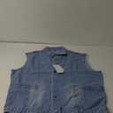 Herothorn Men's Casual Denim Vest, Sleeveless Jeans Jacket Relaxed Fit Button Down Lapel Waistcoat XL