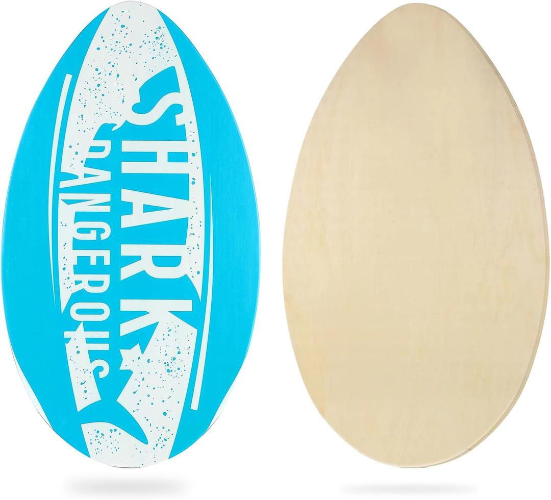 HQO LOVL 35 inch Skim Board for Kids Adults Wooden Skim Boards with High Gloss Coat for Beach Skimboards for Beginners