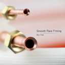 HANSUM Mini Split Line Set, OD Copper Pipes Tubing and White PE Thickened Insulated Coil with Flared Nuts for Mini Split Air Conditioner HVAC or Heat Pump System (50FT(3/8+5/8))