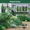 Metal Trellis Outdoor 70.8" x 19.5" - 4 Pack, Trellis for Climbing Plants Outdoor, Rustproof Metal Garden Trellis for Vine Cucumbers, Vegetables, Flower Support