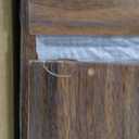 FATORRI 8 Cube Storage Organizer Bookshelf with Storage, Horizontal Bookcase with 4 Doors, Long Wooden Book Shelf for Living Room, Home Office (Dark Walnut)