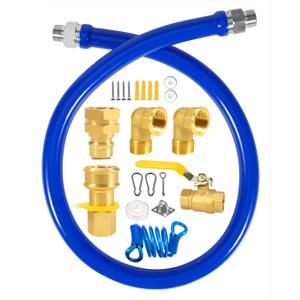Replacement Dormont Blue Hose Commercial 48" Gas Hose Connector Kit