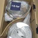 E-far Stainless Steel Cookware Set - Induction Tri-Ply Base Pots and Pans, 10-Piece Non-Toxic Kitchen Cooking Set w/Stay-Cool Handle, Frying Pans, Saucepans, Stockpot with lid, Oven & Dishwasher Safe, 6 Size