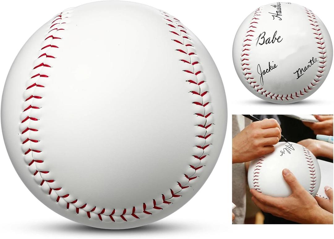22 Inch Oversized Signature Baseball Thank You Gifts for Autographs PVC Cork Core Display Ball Best Coach Team Appreciation Gift End of Season Keepsake
