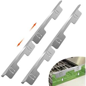 Wdwlbsm 2PCS Stove Gap Covers Stainless Steel, Range Trim Kit, Kitchen Stove Counter Gap Cover, Stove Counter Gap Covers, Stove Gap Filler Retractable Length 13.8" to 27.5"