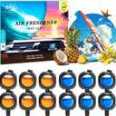 Car Air Freshener Vent Clips, 12 Pack, 6 Ocean, 6 Hawaiian, Provides Long-Lasting Scent, Up to 360 Days, Car Fresheners