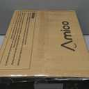 Amico 3-Light Farmhouse Vanity Light Fixture, Rustic Wood Bathroom Light Fixtures, Industrial Vintage Black Wall Sconces Lights with Bubble Glass Shade for Mirror, Bedroom, Living Room, Hallway