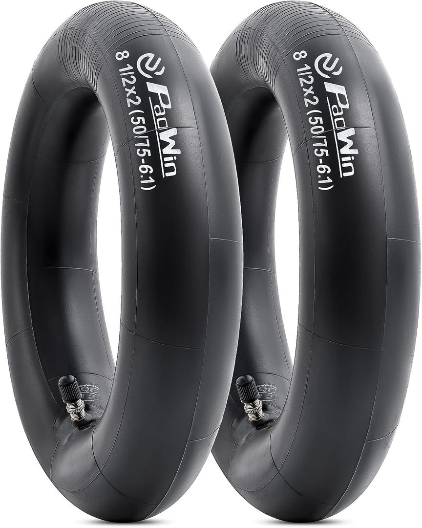 2 PCS 8.5 Inch Heavy Duty Scooter Inner Tubes, 8 1/2 x 2 (50/75-6.1) TR4A Straight Stem Valve Tire Tubes Compatible with 8 1/2x2 8.5x2.0 Xiaomi M365/Pro 2/1s Electric Scooter Tire Tubes