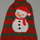 Christmas Dog Sweaters for Small Medium Large Dogs and Cats,Pet Soft Warm Holiday Outfit Girl & Boy,Pup Winter Clothes Turtleneck Double Knitting Collar for Outdoors Playing (Snowman,Large)