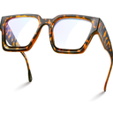 livho Oversized 99% Blue Light Glasses for Woman - Rectangle Fashion Glasses for Computer, Chic Preppy Frame - Anti Eyestrain