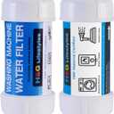 H&G Lifestyles Inline Sediment Anti-Scale Filter, Water Hose Filter, Reduce Water Hardness,with 3/4" GHT Prevents Scale Build Up On Washing Machine Water Heater Patio Swamp Cooler and Plant 2 Packs
