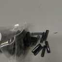 Youway Style Glass Mosaic Tiles for Crafts Bulk,150g Black Strips Mosaic Glass Pieces,Glass Mosaic Garden Craft Kit