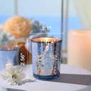 LETINE Blue Votive Candle Holders Set of 36 -Mercury Glass Candle Holders for Wedding & Baby Shower Decor - Ideal for Bridal Shower & Centerpieces for Tables