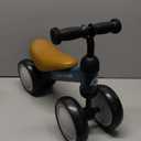 Retrospec Cricket Baby Balance Bike, 4-Wheel Ride-On Toy for Ages 12-24 Months  First Bike & Toddler Bike for 1 Year Old Boys & Girls, First Birthday Gift (Navy)