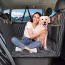 Chumajor XL Back Seat Extender for Dogs-Supports 400lb,Waterproof Dog Car Seat Cover Hard Bottom-Detachable,600D Oxford Cloth Proof Nonslip Soft,Dog Hammock for Car,SUVs
