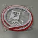 Flexible Quarter Round Molding Double Sided Self Adhesive Peel and Stick Bendable Molding Trim for Floor, Bathrooms, Cabinet Edge, Countertops, Kitchens (39inch)