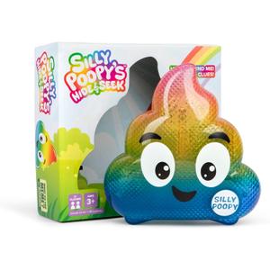 Silly Poopys Easter Hide & Seek Toy by Relatable, The Talking, Singing Rainbow Easter Game for Toddlers, Interactive Fun Learning Toy for Easter Basket Gifts, Includes 1 Toy and 2 AA Batteries