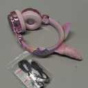 KORABA Kids Wireless Headphones for Girls Children Teens, LED Light Up Bluetooth Unicorn Headphones with Microphone for School/Xmas/Online Study/Unicorn Gifts (Pink Wireless)