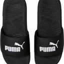 PUMA Men's Cool Cat 2.0 Slide Sandals (Black/White)