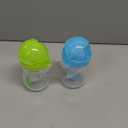 Munchkin Any Angle Weighted Toddler Straw Cups with Click Lock Lid, 10 Ounce, 2 Pack, Blue/Green