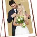 Rose Gold Floating Frame, 10"x12", Vertical, For Picture 9x11, 8.5x11, 8x10, Tabletop Shelf Photo Frame, Classy Gift For Festival, Wedding, Home or Office Dcor