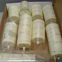 Homemory 9 Pcs Flameless Candles with Embedded Star String Fairy Lights, Battery Operated Candles, LED Candle, Fake Candles with Remote Control and Timer (Ivory)