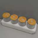 Hobnail Drinking Glasses with Bamboo Lids and Glass Straw 4Pcs Set - 14oz Vintage Glass Cups, Water Glasses, Iced Coffee Glasses, Cute Tumbler Cup, Ideal for Cocktail, Whiskey, Gift - Cleaning Brushes