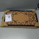 GASARÉ, Extra Thick, Cork Board for Walls, Bulletin Board, Pinboard, Decorative, Solid Frame, Install Horizontal or Vertical, for Home and Office, Push Pins Included, 23 x 13 Inches, Black