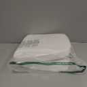 AAAAAcessories D-Shaped Chair Cushions, 2" Thick Dining Chair Pads with Ties and Removable, Machine-Washable Cover, 17" x 16", Set of 2, Natural Linen