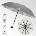 2 Pack Beach Umbrella with Clamp Sun Shade,Adjustable Umbrellas with Clip,UPF50+ Sunshade for Beach Chair,Stroller,Fishing,Camping,Patio,Wheelchair,Golf Carts