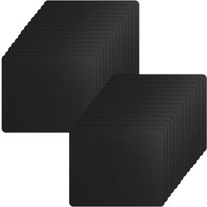 Crtiin 50 Pack Mouse Pad Bulk Computer Mouse Pad Gaming Mousepad for Computers Laptop Christmas Office Appreciation Gifts with Non Slip Rubber Base(7.09 x 8.66 Inch,Black)