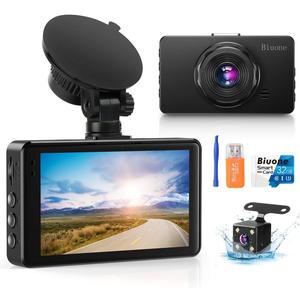 Dash Cam Front and Rear, Dash Camera for Cars with 32G Card Super Night Vision, Car Dash Cam 1080P Dashboard Camera with G-Sensor, Parking Monitor, Loop Recording, Motion Detection Car Camera