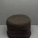Beautiful Boucle Pouf Ottoman and Foot Rest - Elevate Your Living Room Decor with Lightweight Comfort and Charm - A Modern Foam Stuffed Poof Perfect to Rest Your Feet, size 16,5"L×11,5"W inches, Brown