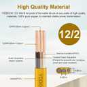 12/2 NM-B Wire with Ground - 250FT 12 Gauge Non-Metallic Sheathed Cable Pure Copper 12 AWG 2 Conductor Residential Indoor Wire for Outlets, Switches and Other Loads etc.