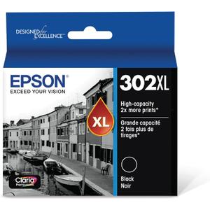 EPSON 302 Claria Premium Ink High Capacity (T302XL020-S) Works with Expression Premium XP-6000, XP-6100