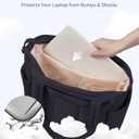 Wandering Nature Expandable Tote Bag for Women with Shoe Bag, Fits 40oz Tumbler for Carry-On Travel Work Gym (Black)