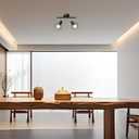 Industrial 2 Light Track Lighting Kit 2-Head Vintage Wall Light Adjustable Bathroom Spotlight Over Mirror for Kitchen, Living Room, Hallway, Bathroom, Cabinet, Bulbs Not Included