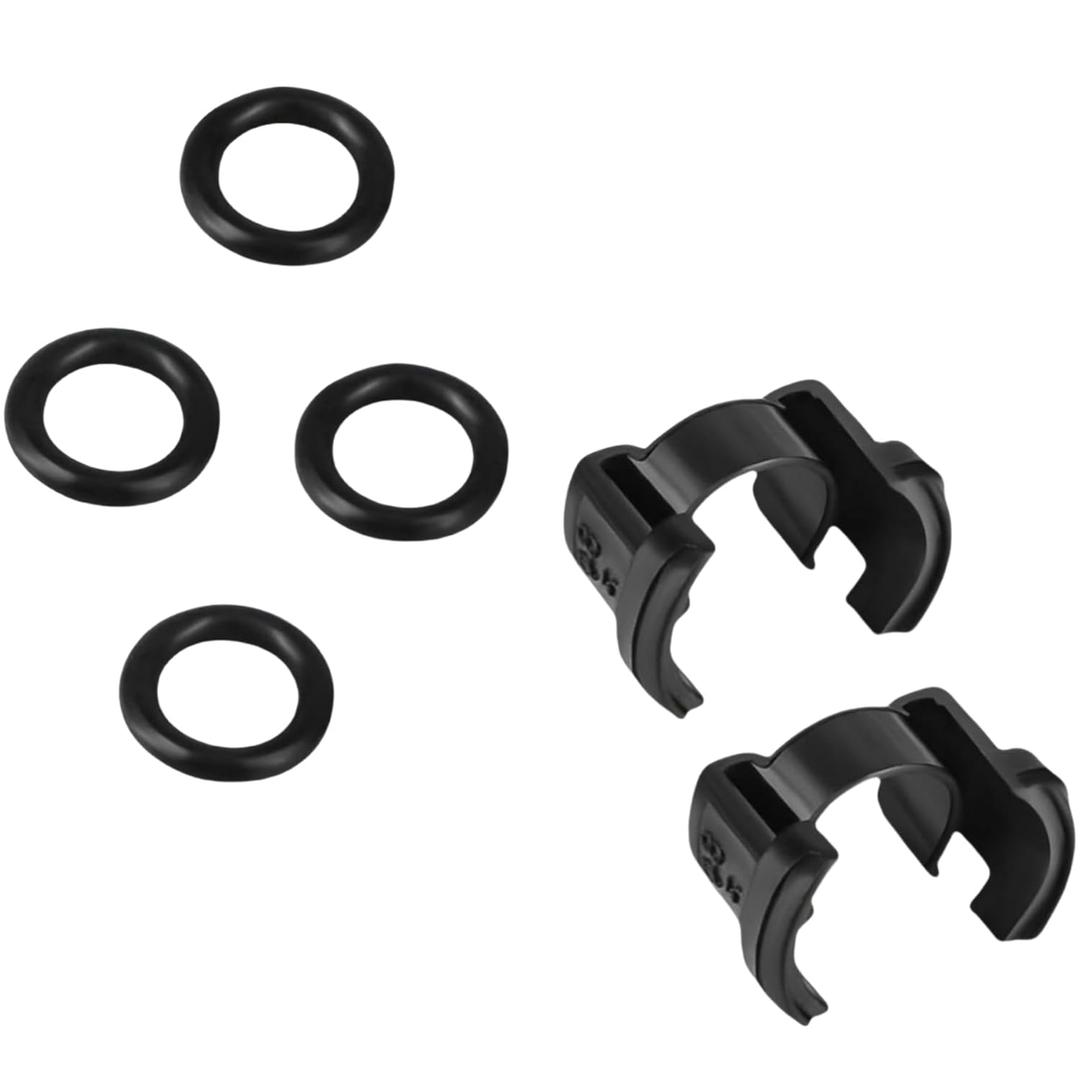 2PCS A/C Condenser Hard Line Lock Clamp Clip 88718-1E150 Fit for Toyota 2018-2022 Highlander Camry RAV4 Corolla C-HR Prius(with O-Rings)